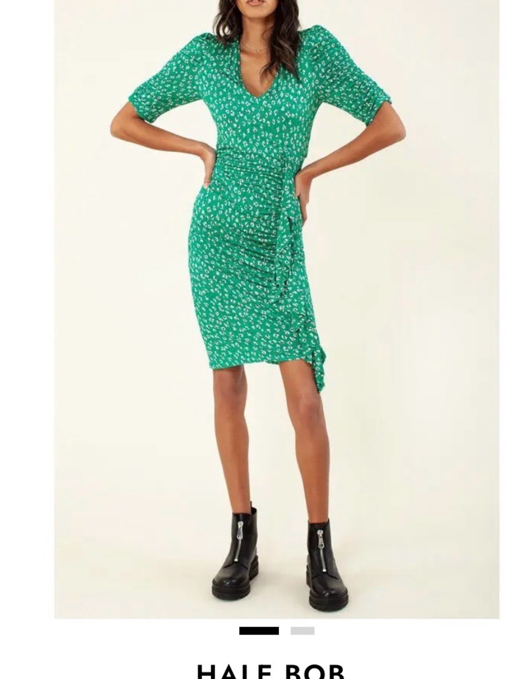 HALE BOB Ferrah Draped Midi Dress
